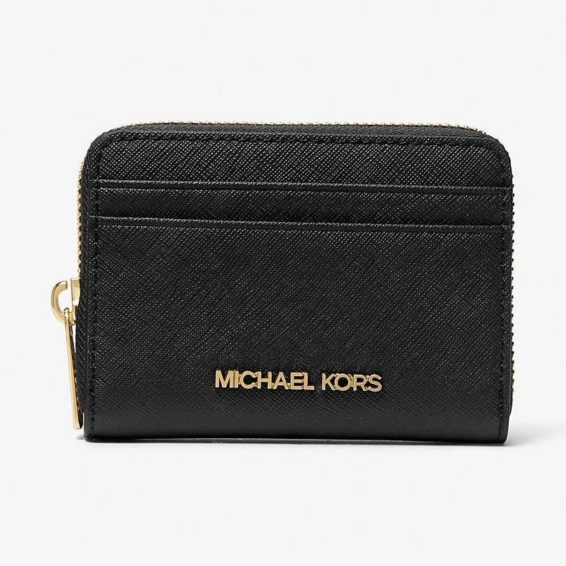 Michael Kors Jet Set Travel Medium Saffiano Leather Wallet Black