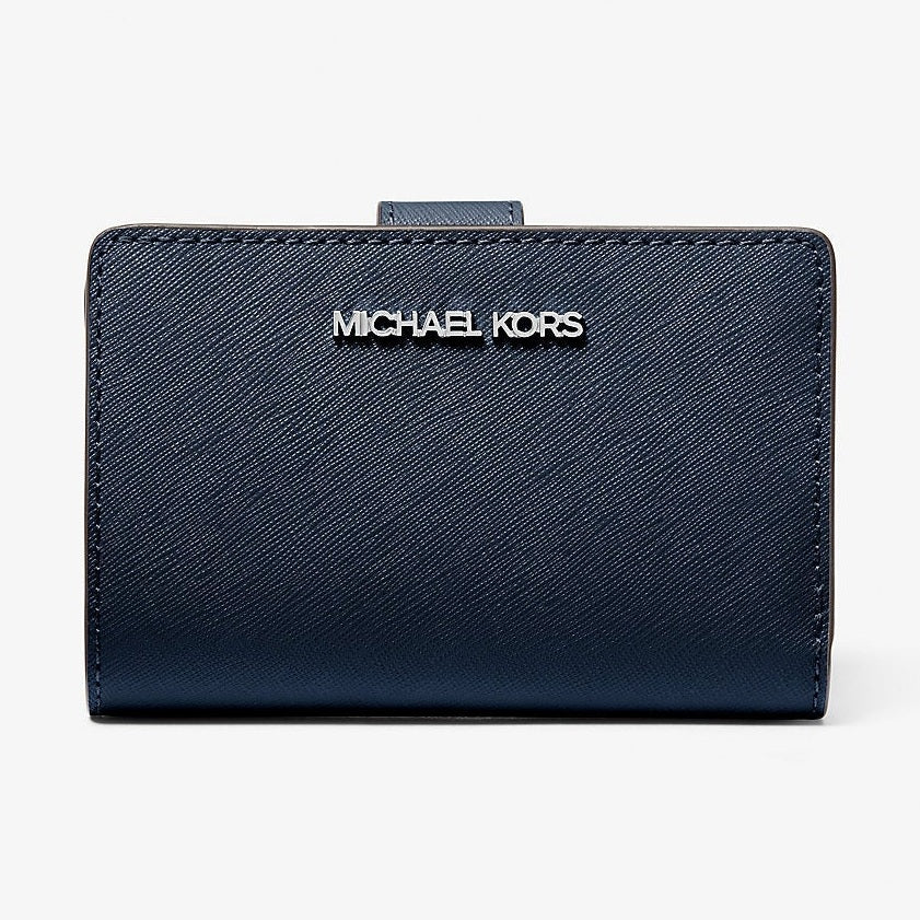 Michael Kors Medium Saffiano Leather Wallet Navy