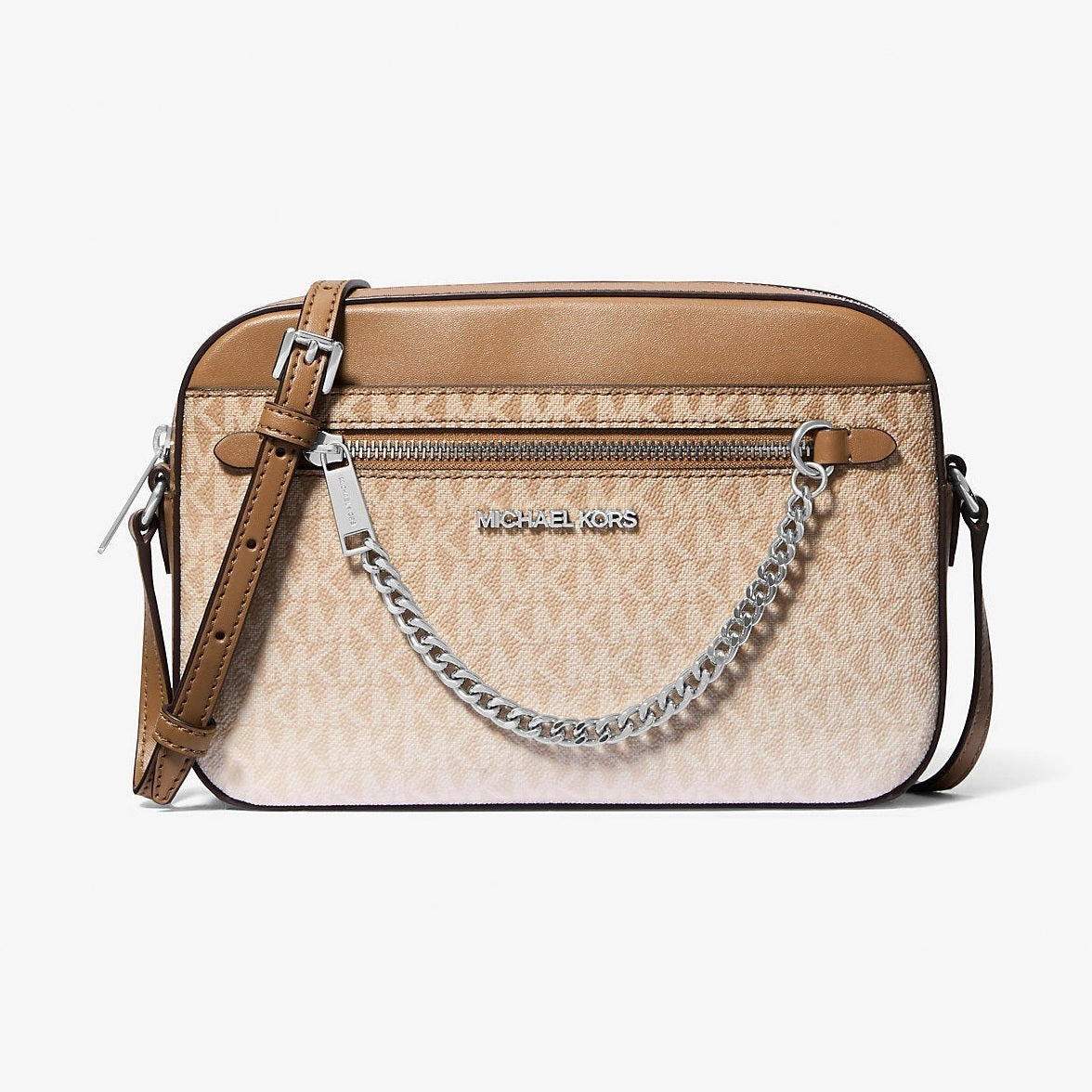 Michael Kors Jet Set Large Ombre Signature Logo Crossbody Body Husk