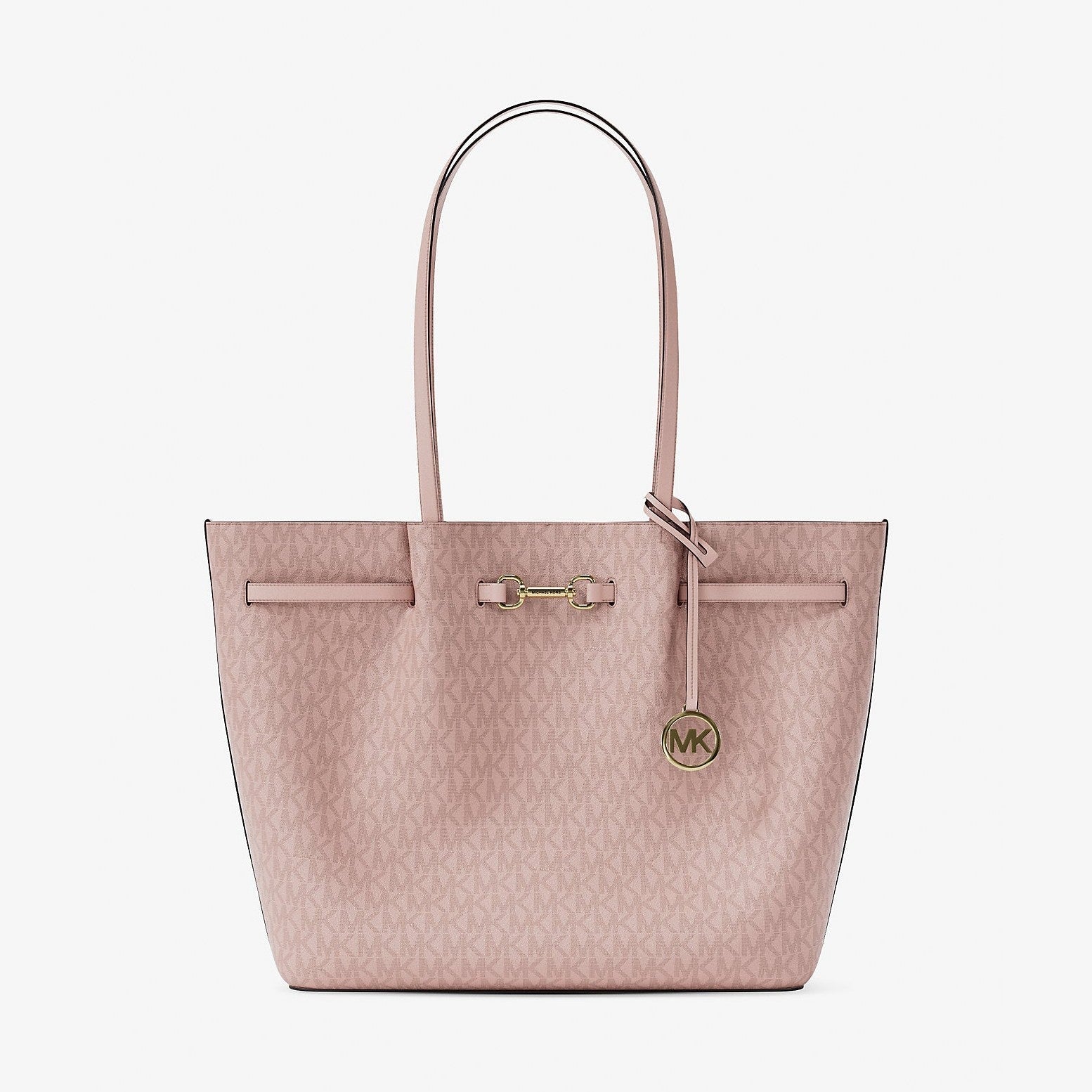 Michael Kors Carson Large Signature Logo Tote Bag Powder Blush