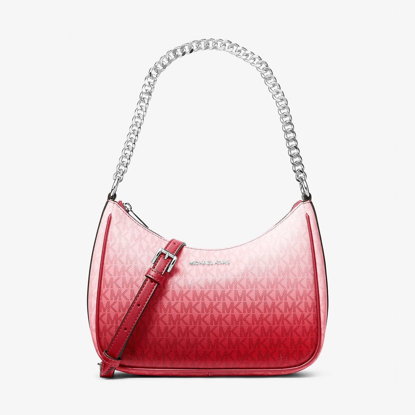 Michael Kors Jet Set Large Ombre Signature Logo Pochette Hibiscus Multi