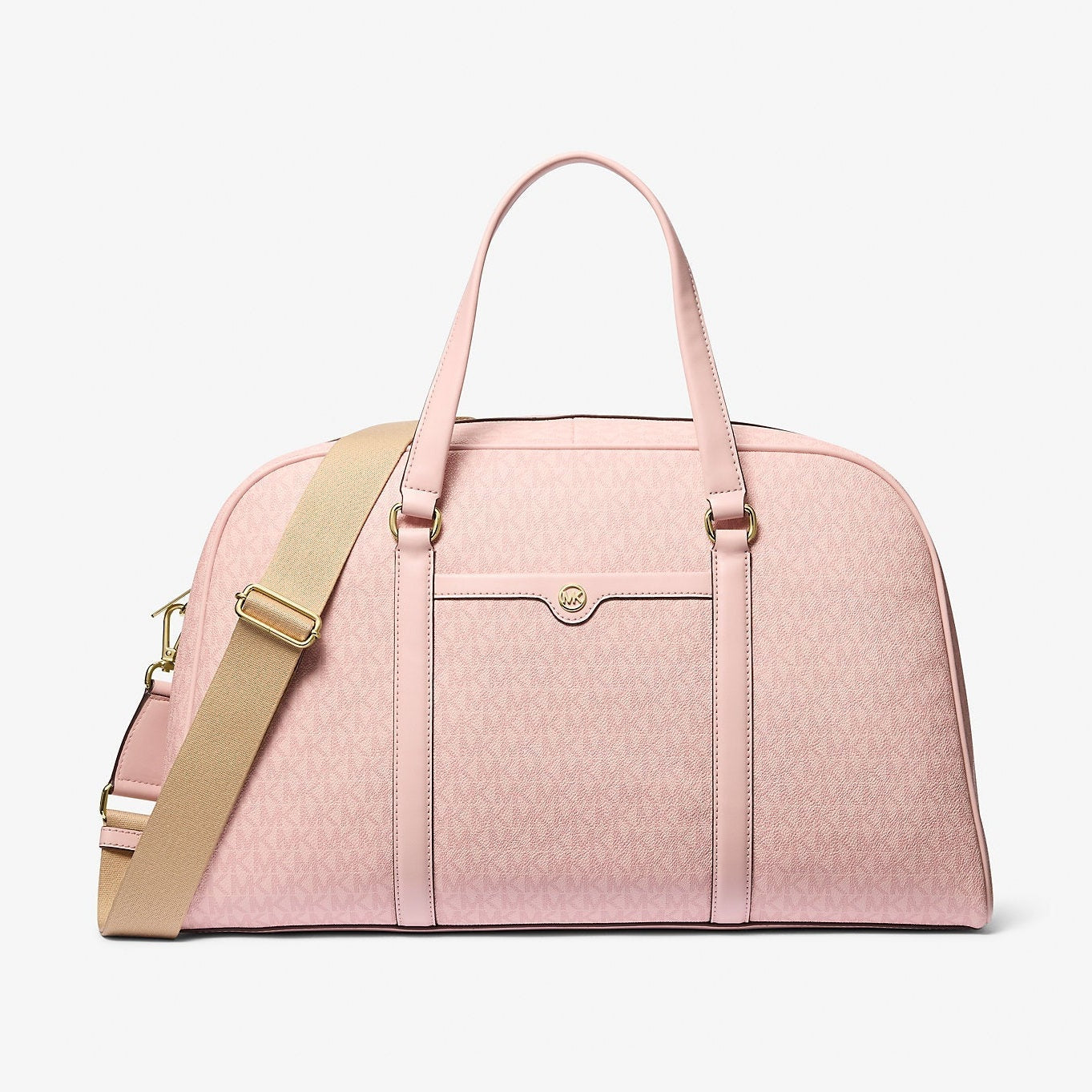 Michael Kors Jet Set Travel Extra-Large Signature Logo Weekender Bag Powder Blush