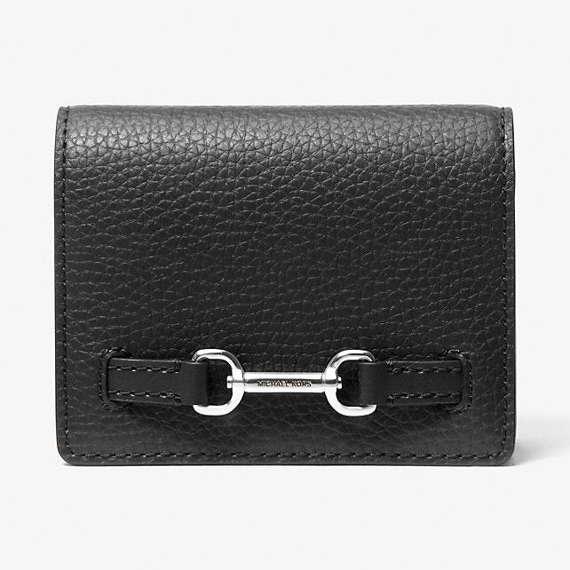 Michael Kors Carson Small Pebbled Leather Wallet Black