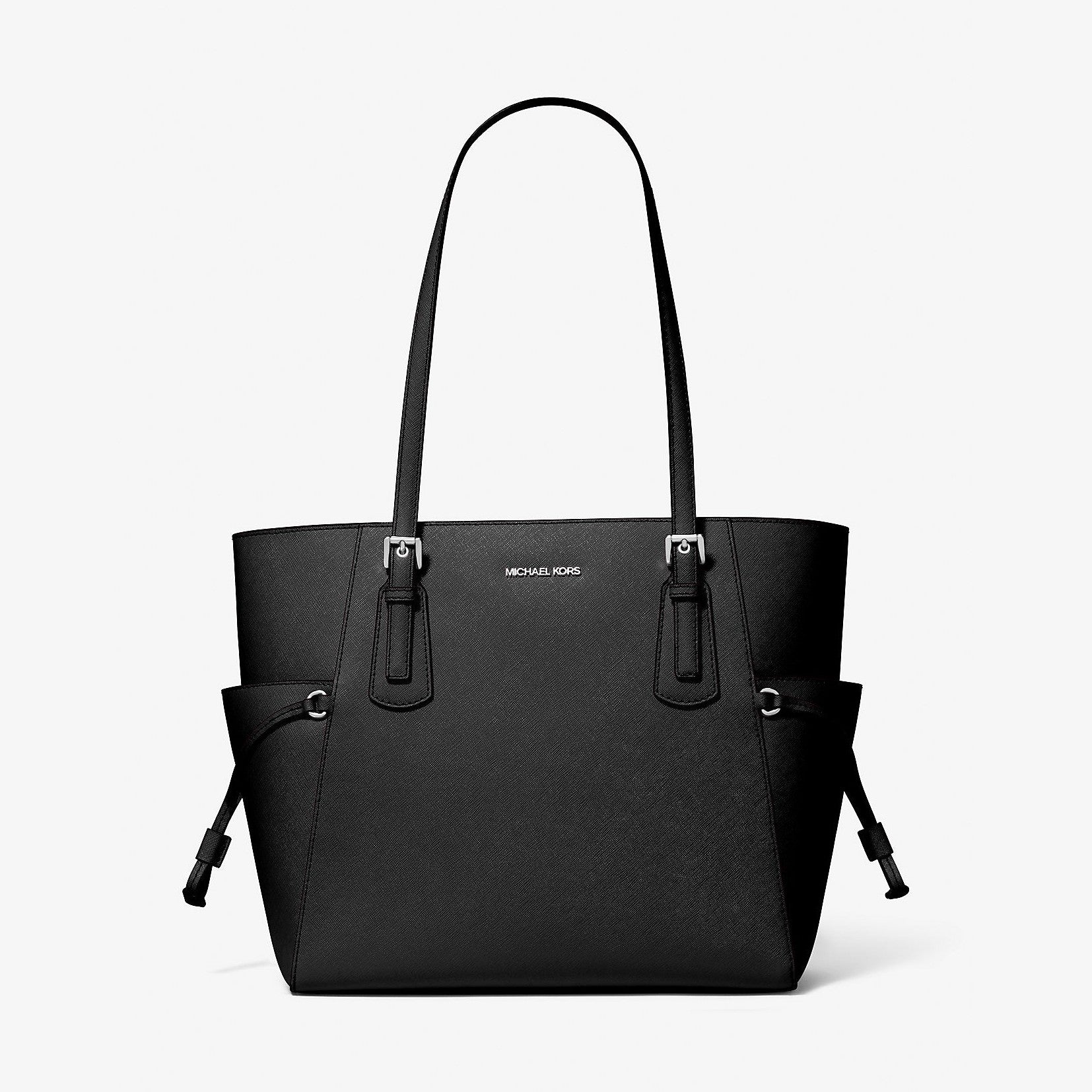 Michael Kors Voyager Large Saffiano Leather Tote Bag Black