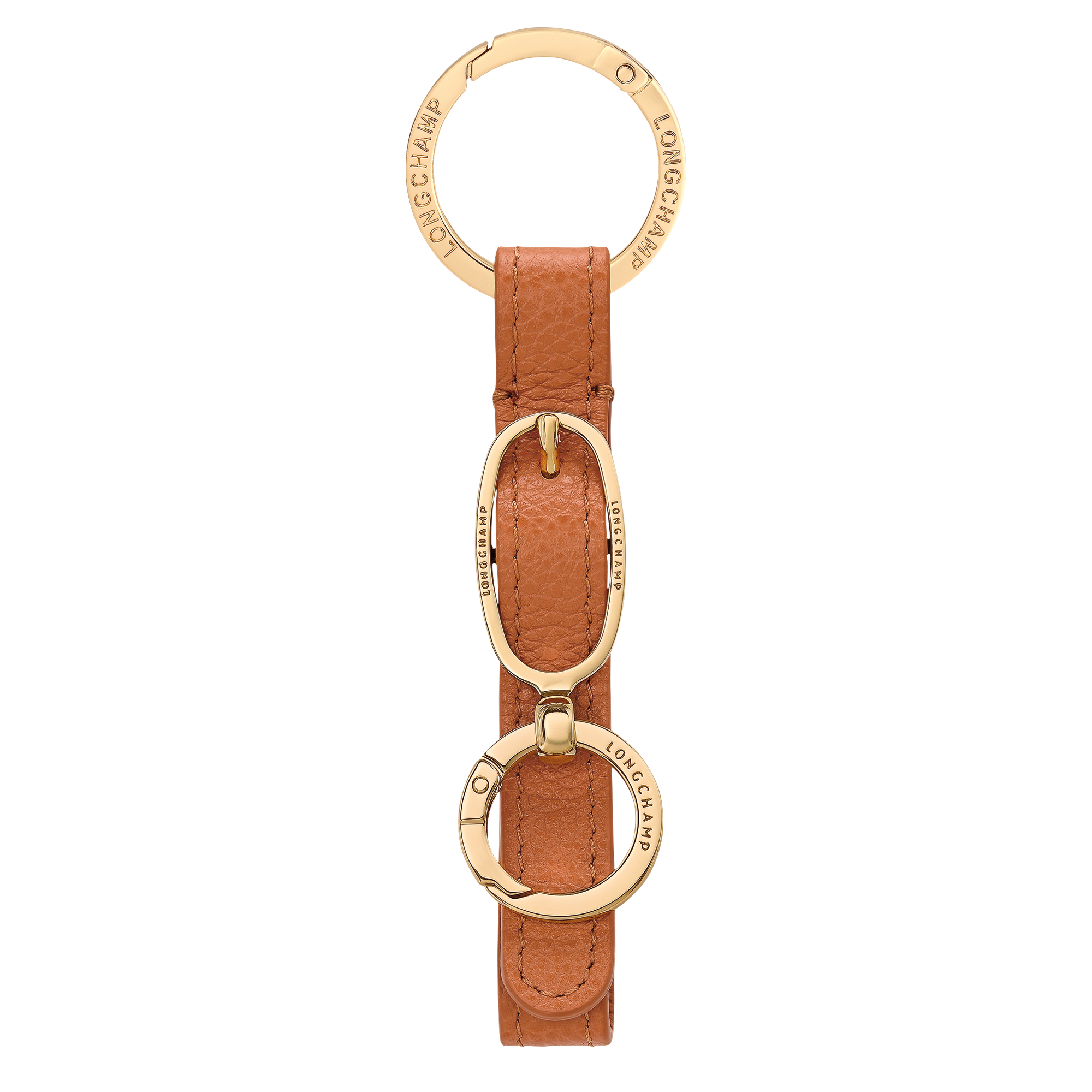 Longchamp Le Foulonné Key ring Amber