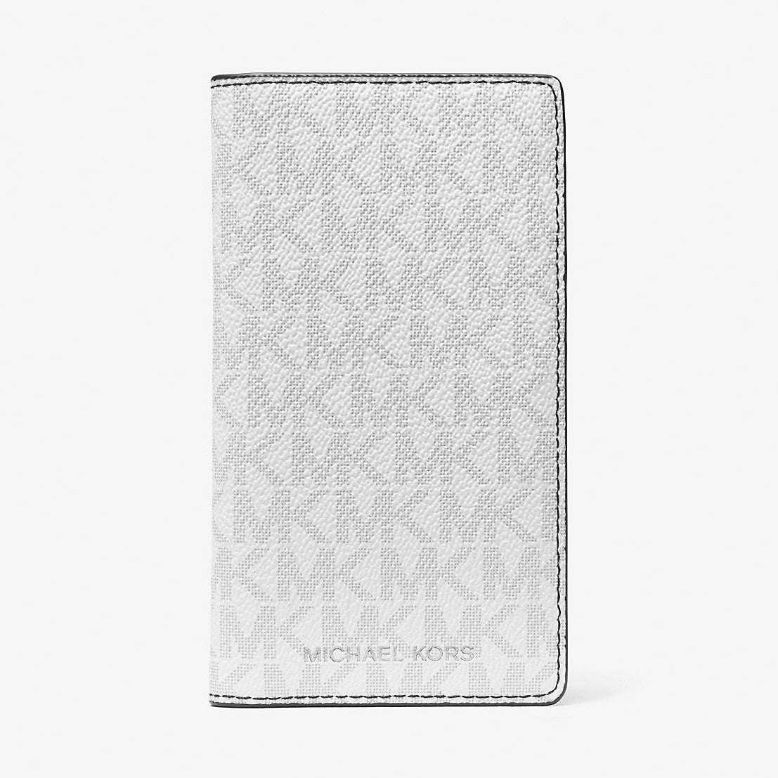 Michael Kors Cooper Large Logo Bi-Fold Card Case Bright Wht