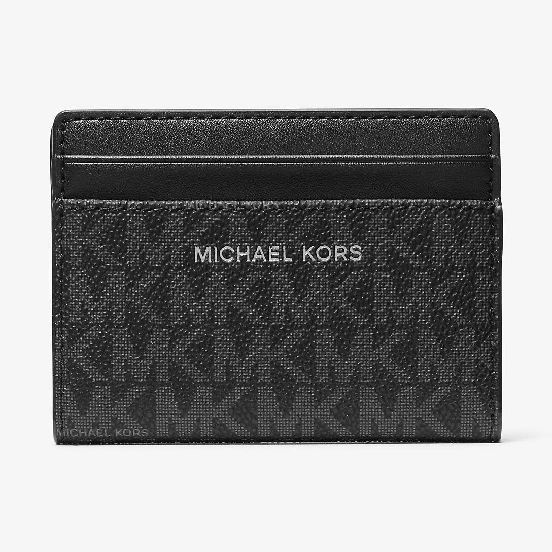 Michael Kors Cooper Signature Logo Bi-Fold Wallet Black