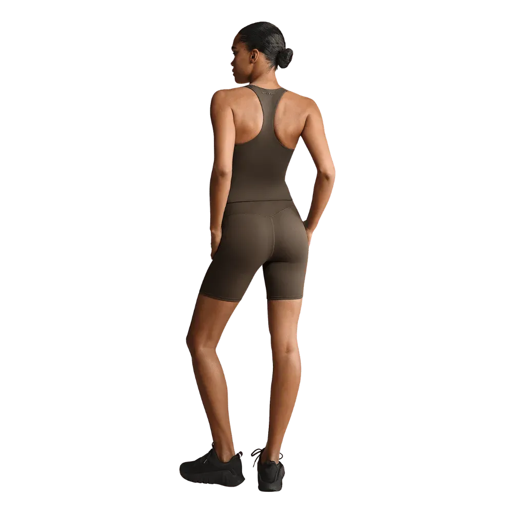 Nike X Skims Matte Women's High-Waiste 5" Biker Shorts Dark Sepiad