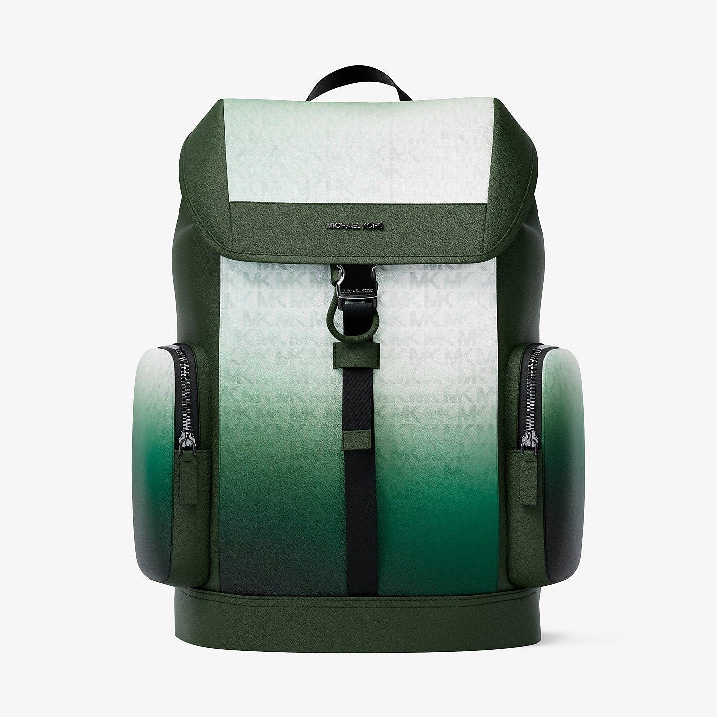 Michael Kors Cooper Medium Ombre Signature Logo City Backpack Moss Multi