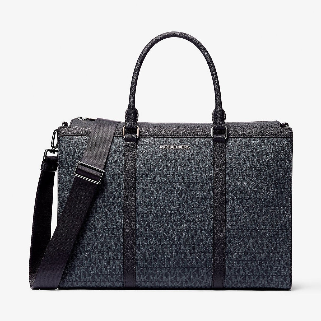 Michael Kors Cooper Signature Logo Briefcase Admrl-Plblue