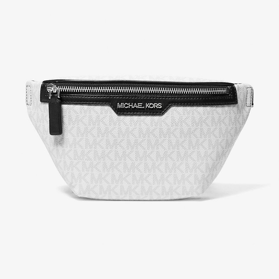 Michael Kors Cooper Mini Logo Belt Bag Bright Wht