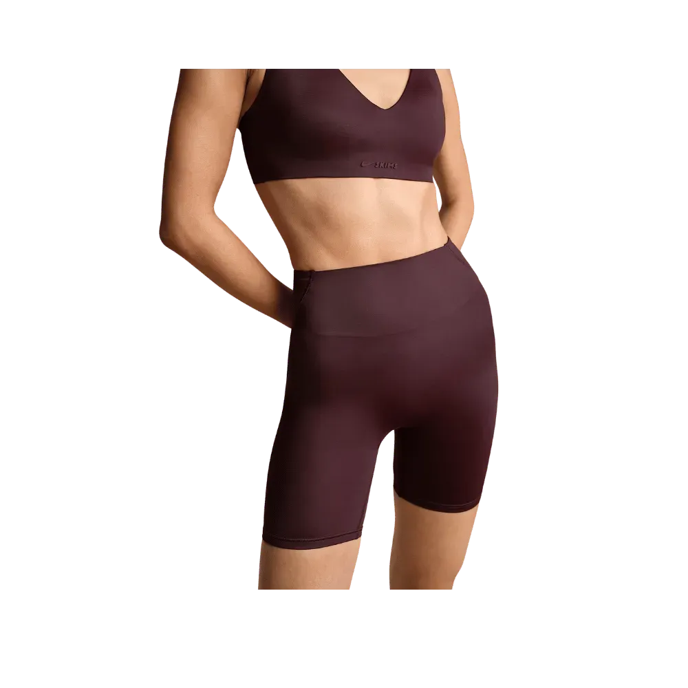 Nike X Skims Shine Women's High-Waisted 5" Biker Shorts CURRANT