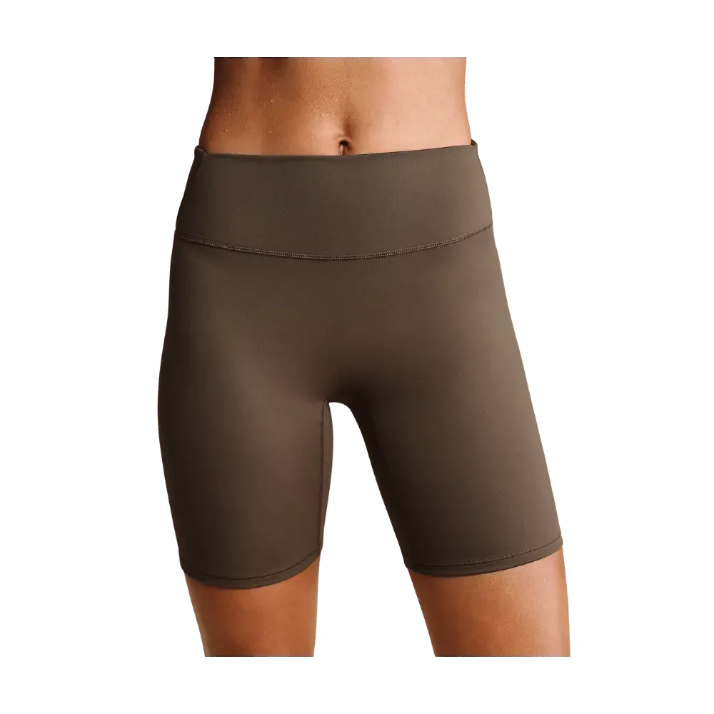 Nike X Skims Matte Women's High-Waiste 5" Biker Shorts Dark Sepiad