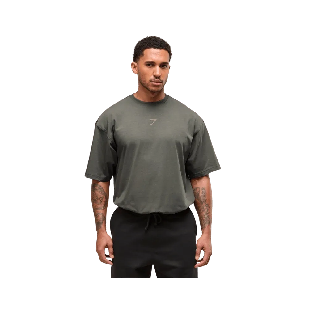 Gymshark Power T-Shirt Oversized Fit Strength Green