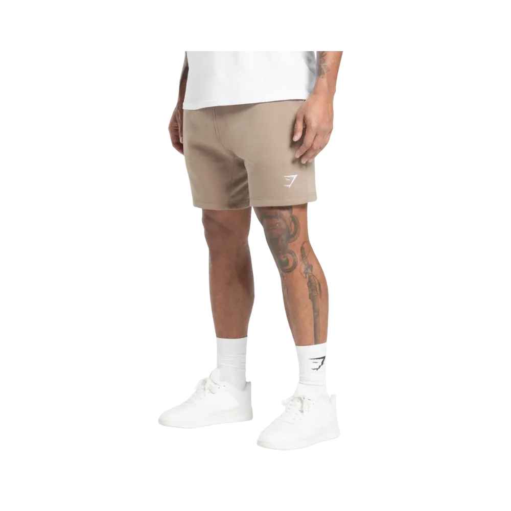 Gymshark Crest 7" Shorts Slim Fit Lifestyle Brown