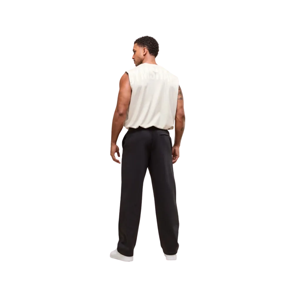 Gymshark Power Cut Off Tank Oversized Fit Oat White