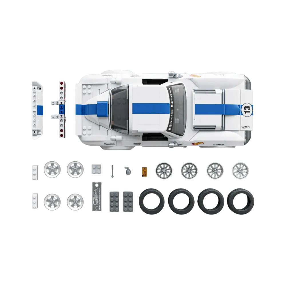 Mattel Brick Shop Hot Wheels Corvette Grand Sport Building Set