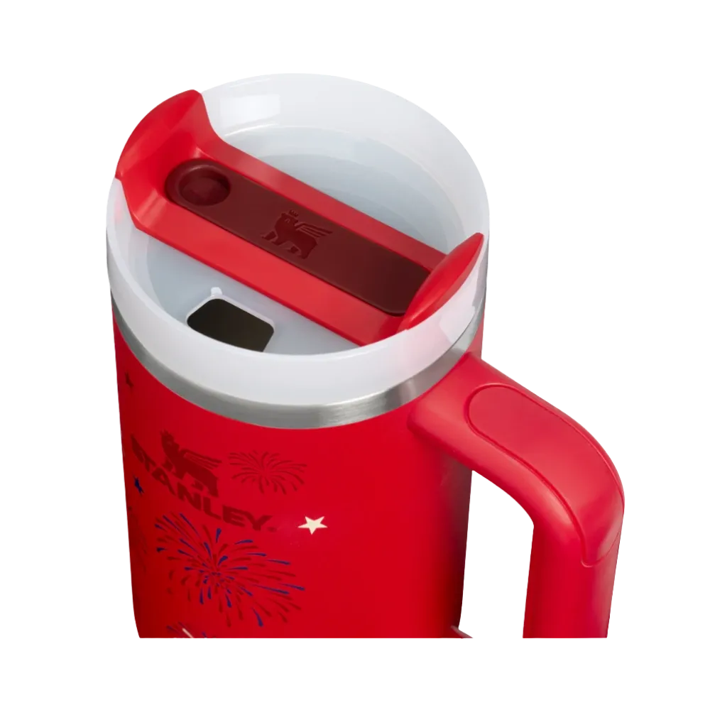 Stanley Quencher H2 0 Flowstate Tumbler Chili Red Fireworks 30 OZ