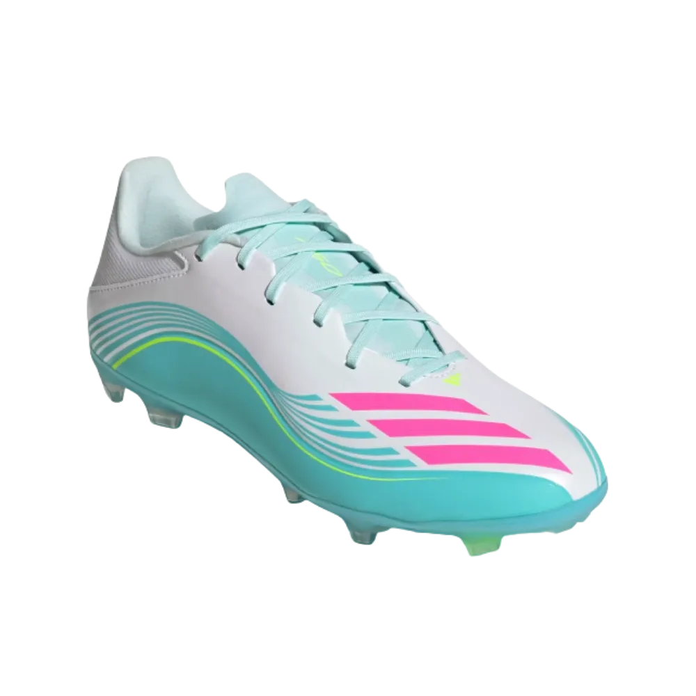 Adidas F50 Messi League Firm Multi Ground Soccer Cleats Cloud White