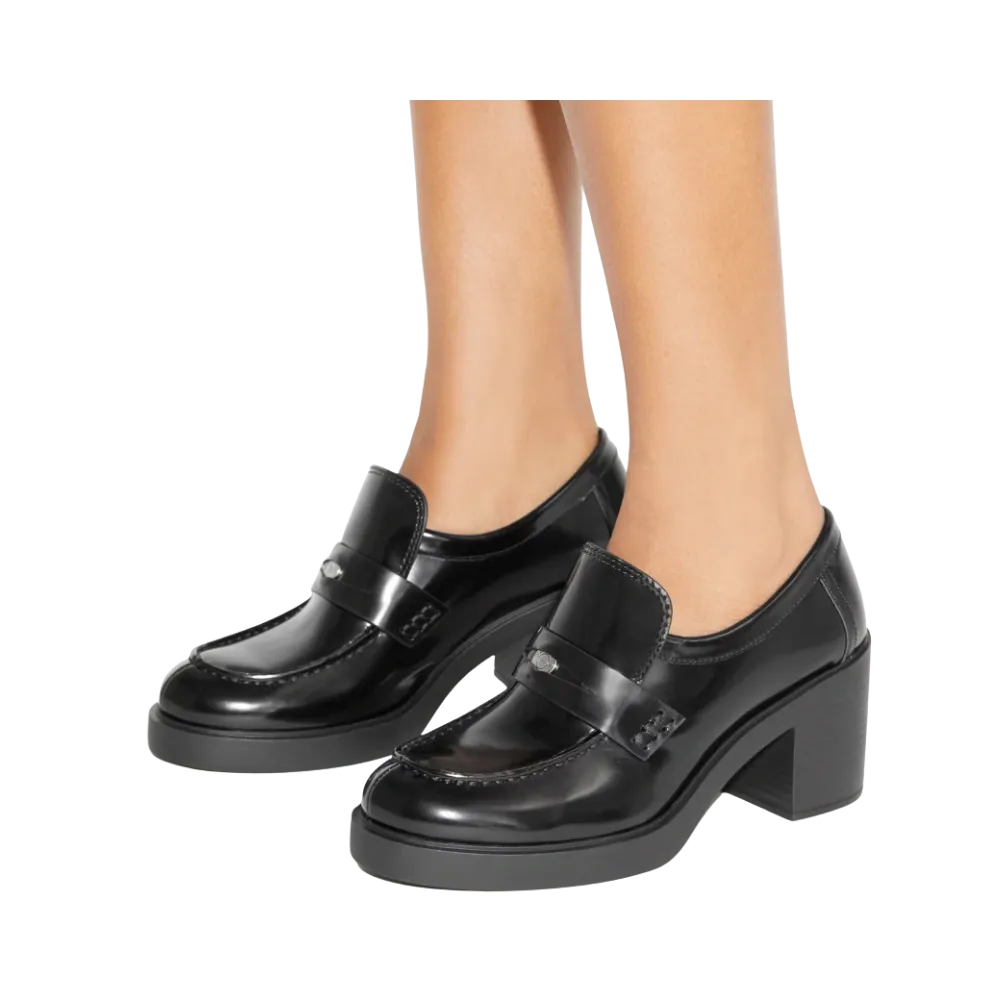 Tory Burch Classic Heeled Lug Loafer Perfect Black