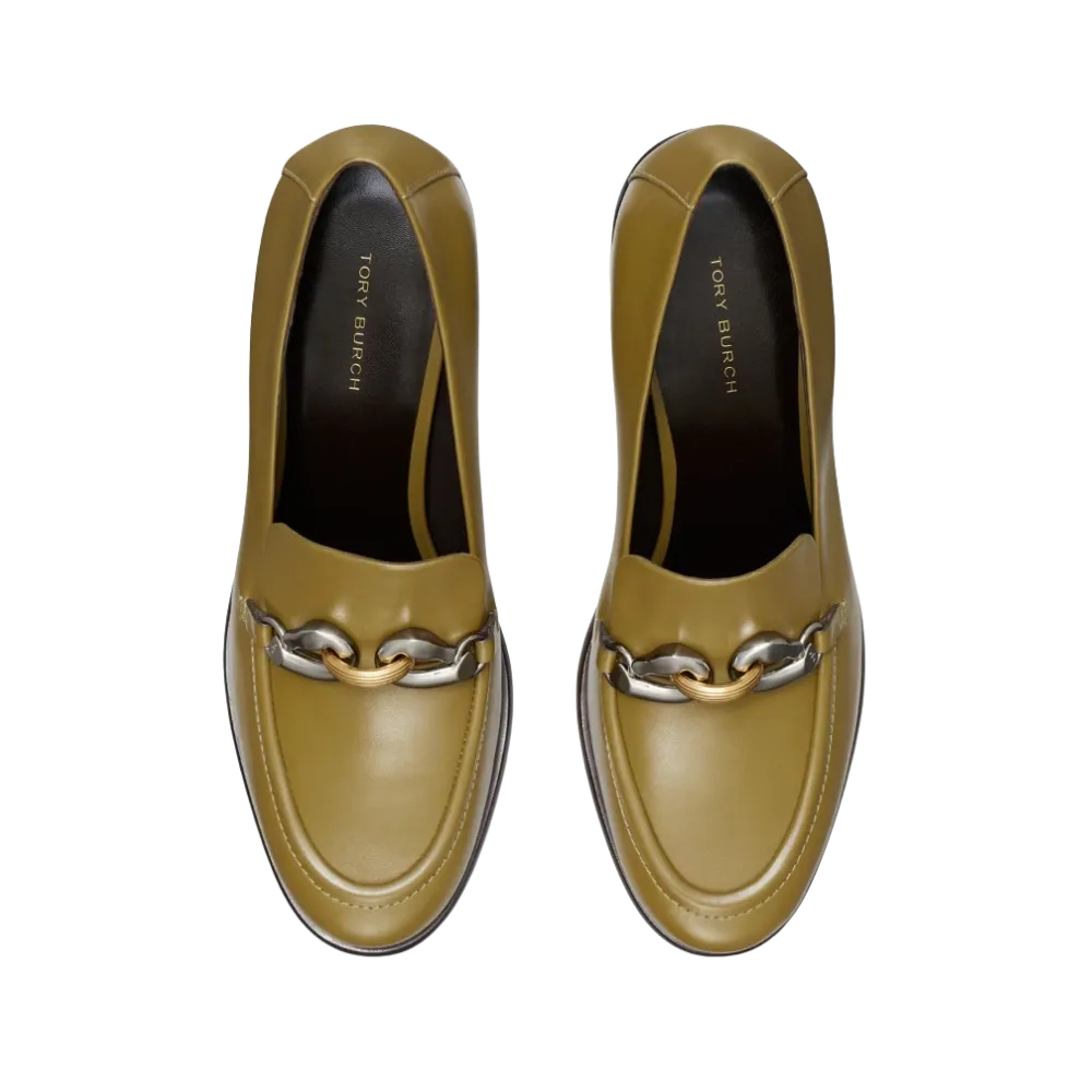 Tory Burch Jessa Heeled Loafer Ramure Green
