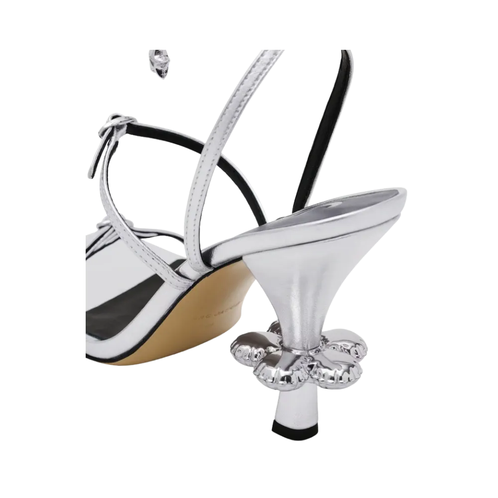 Marc Jacobs The Metallic Leather Daisy Silver