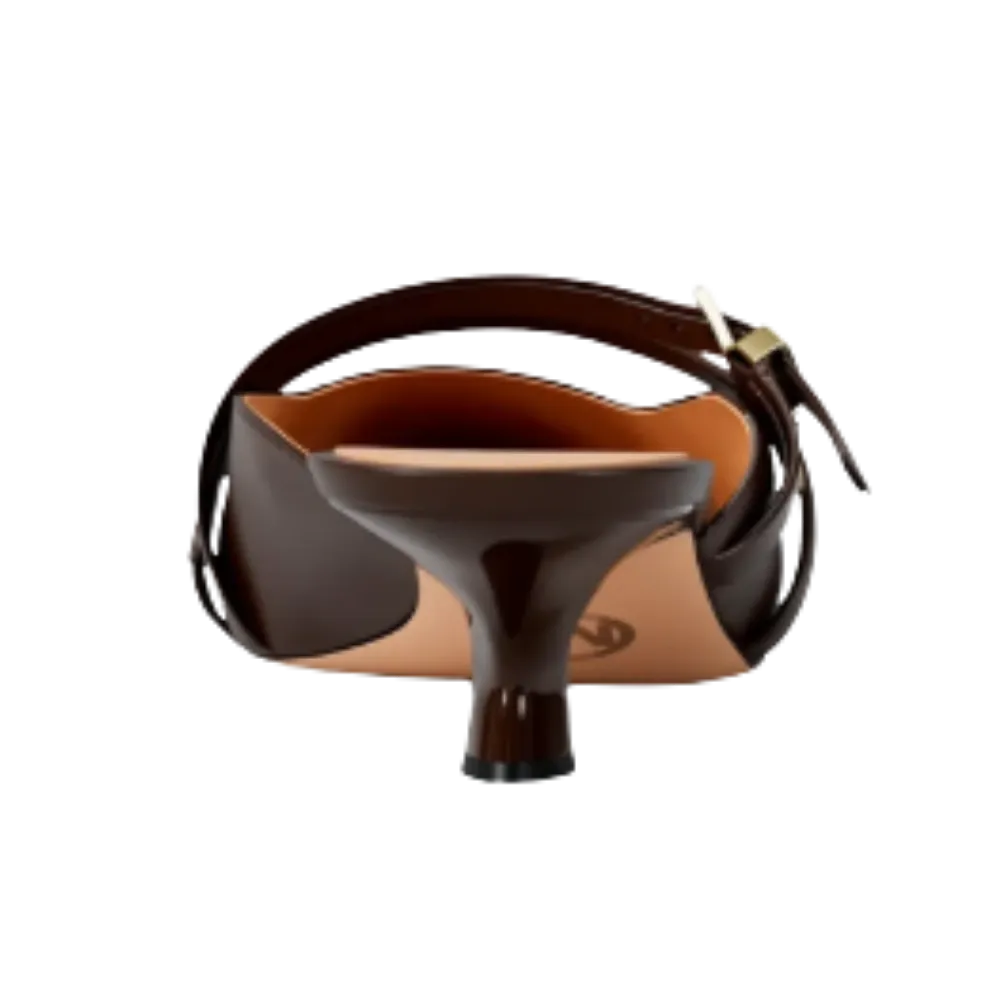 Michael Kors Yvette Kitten Mule Nutmeg