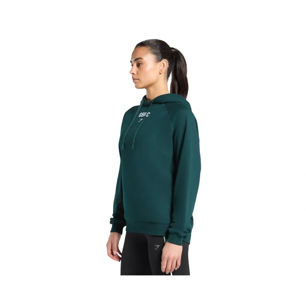 Gymshark Running Graphic Hoodie Strong Teal