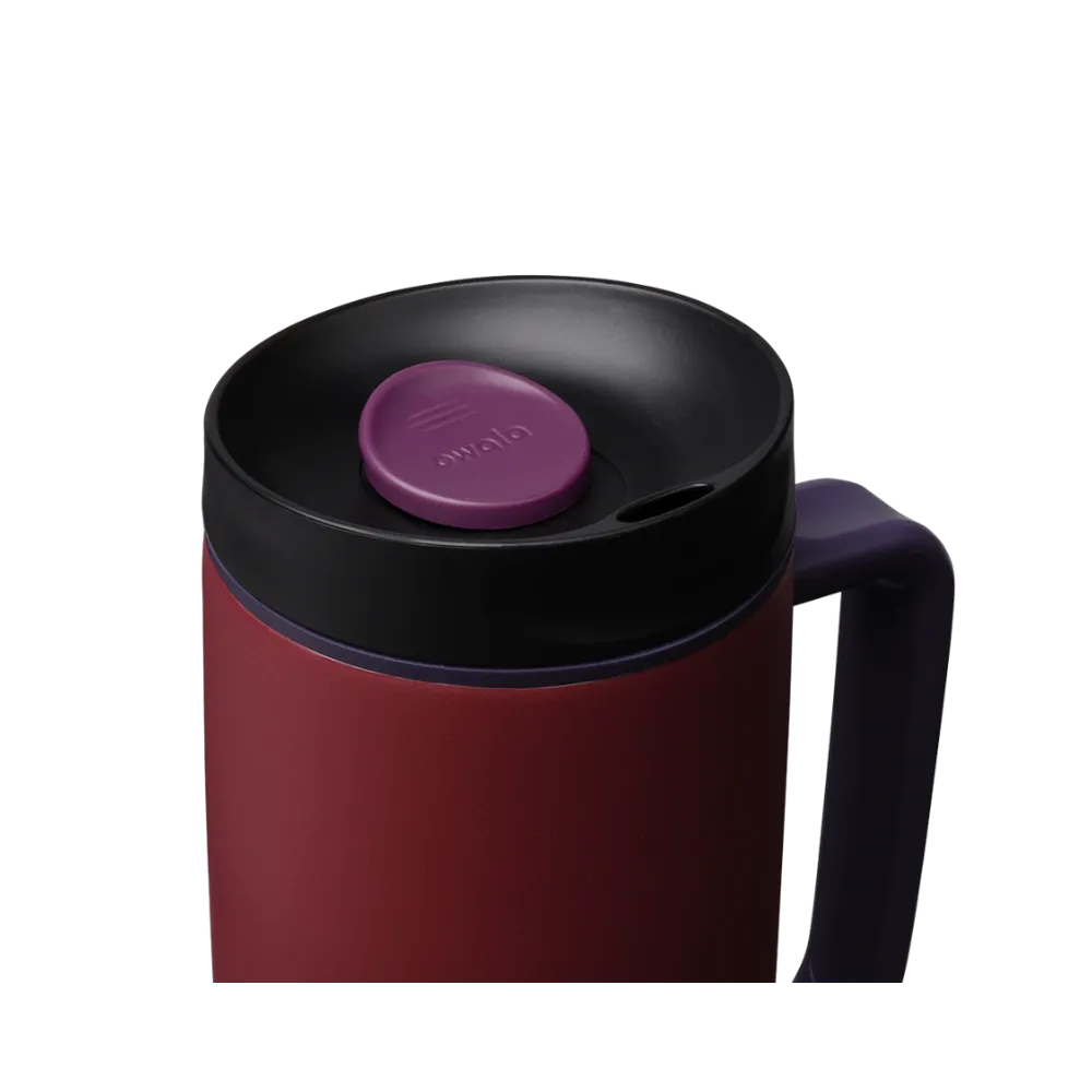 Owala Smoothsip-Slider-With-Handle 24oz "Burgundy Bay"