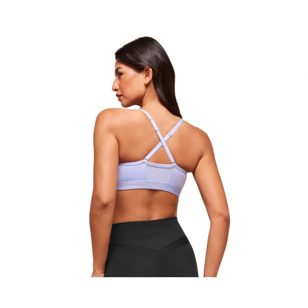 Gymshark Ruched Sports Bra - Medium Support Peri Blue