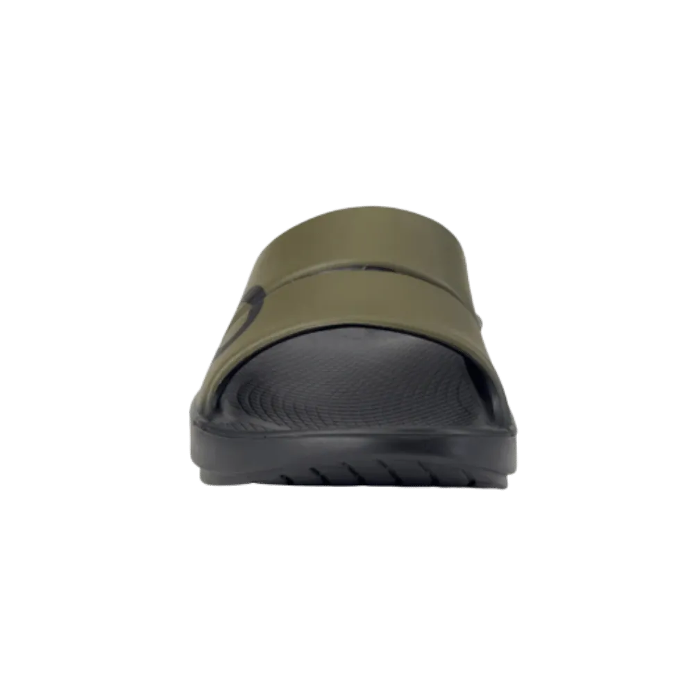 Oofos OOahh Sport Slide Sandal Tactical Green