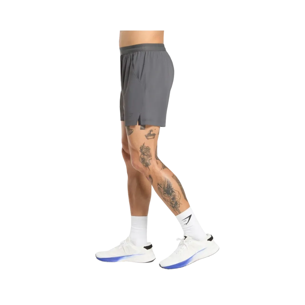 Gymshark Hybrid 6" Shorts Slim Fit Graphite Grey