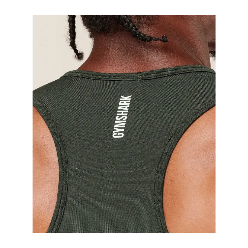 Gymshark Shadow Seamless Stringer Trail Green