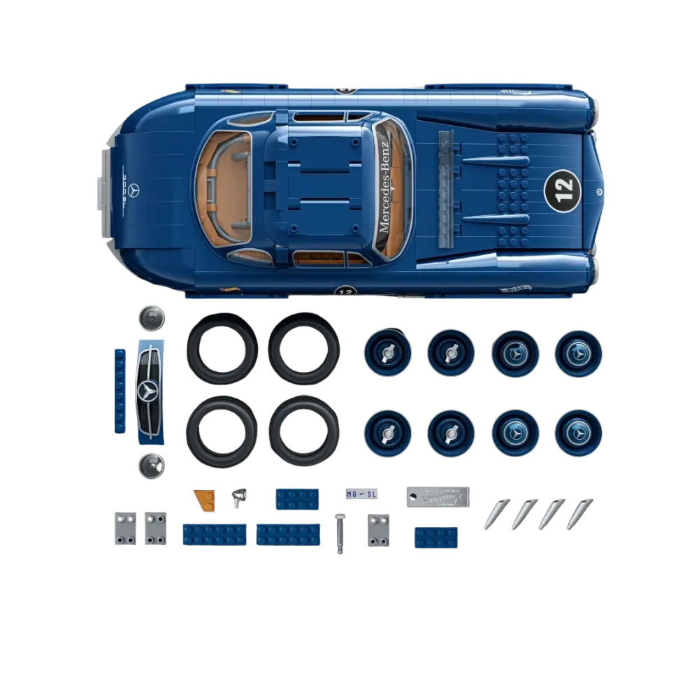 Mattel Brick Shop Hot Wheels Mercedes-Benz 300 SL Building Set