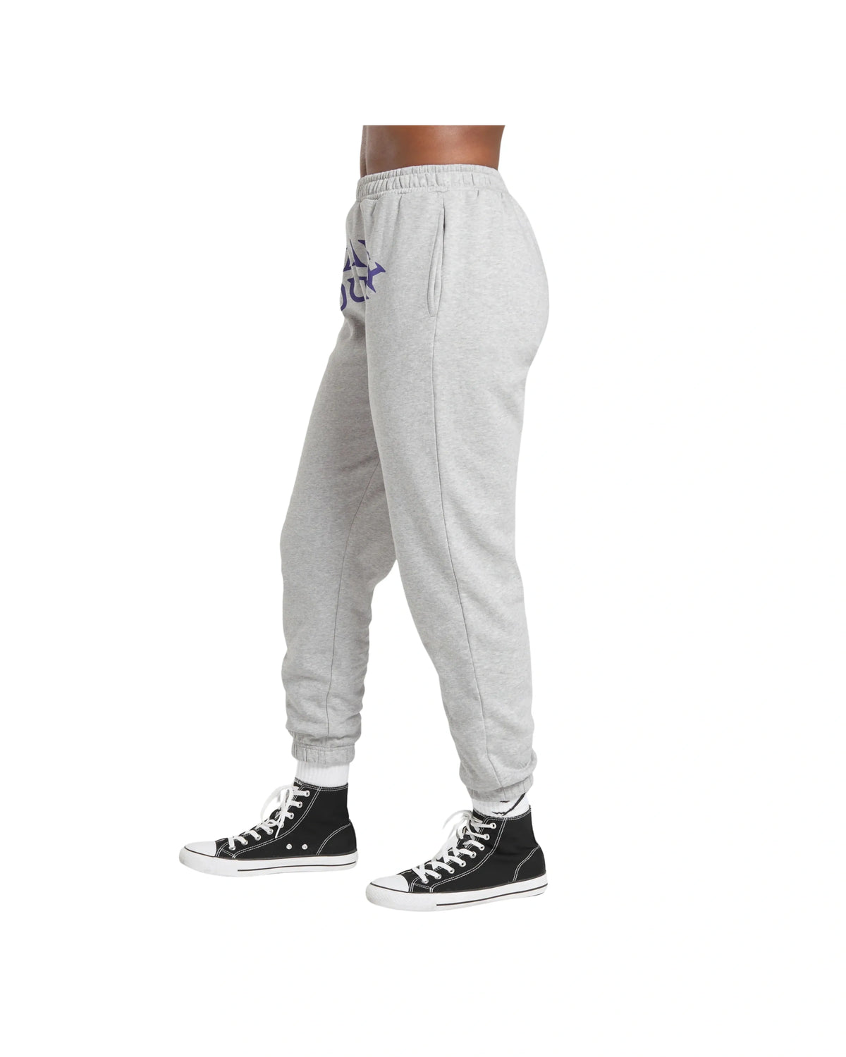 Gymshark Heavy Duty Graphic Loopback Jogger Light Grey Coral Marl