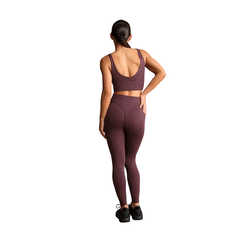 Nike X Skims Matte Women's V-Neck Long-Line Bra CURRANT