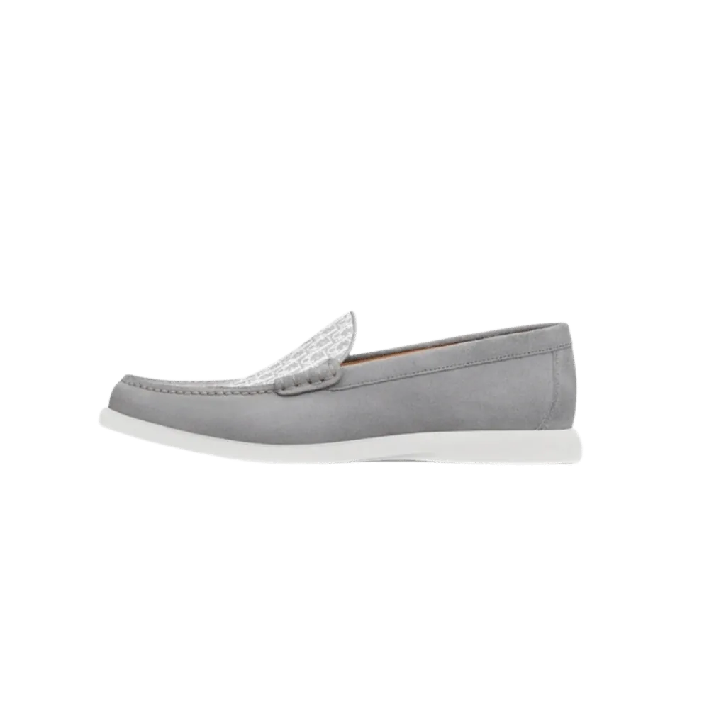 Dior Granville Loafer Dior Gray Suede and Dior Oblique Jacquard