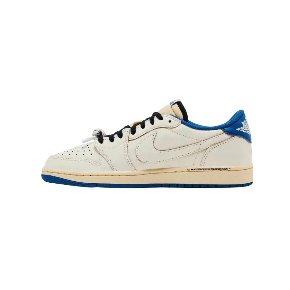 Nike Air Jordan 1 Retro Low OG Fragment x Travis Scott Sail Military Blue