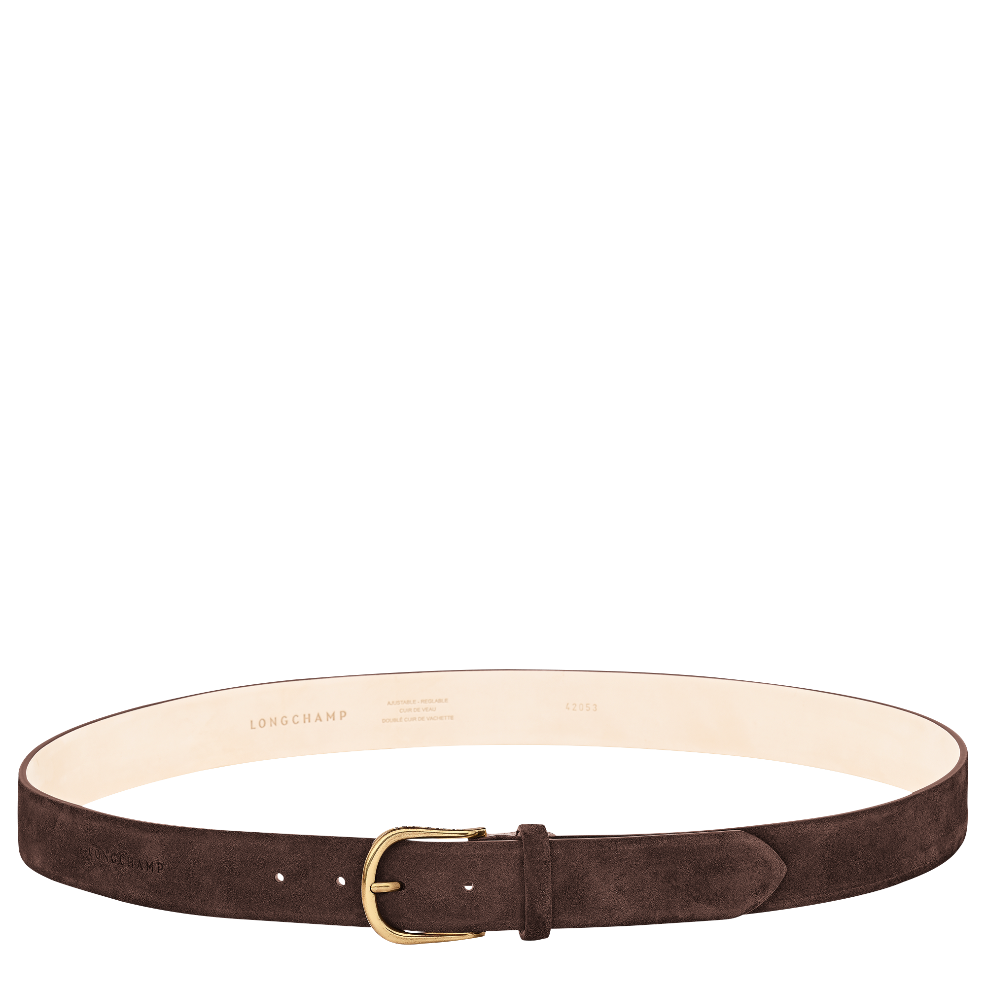 Longchamp French Charm Men's belt Mocha