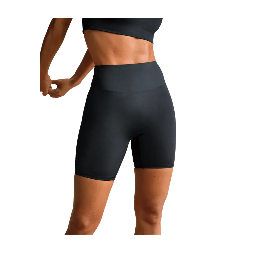 Nike X Skims Shine Women's High-Waisted 5" Biker Shorts Obsidian