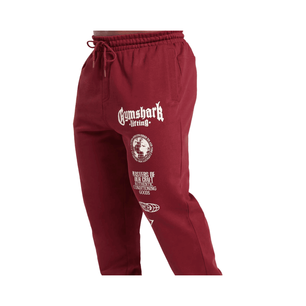 Gymshark Global Lifting Oversized Essential Joggers Sets Red