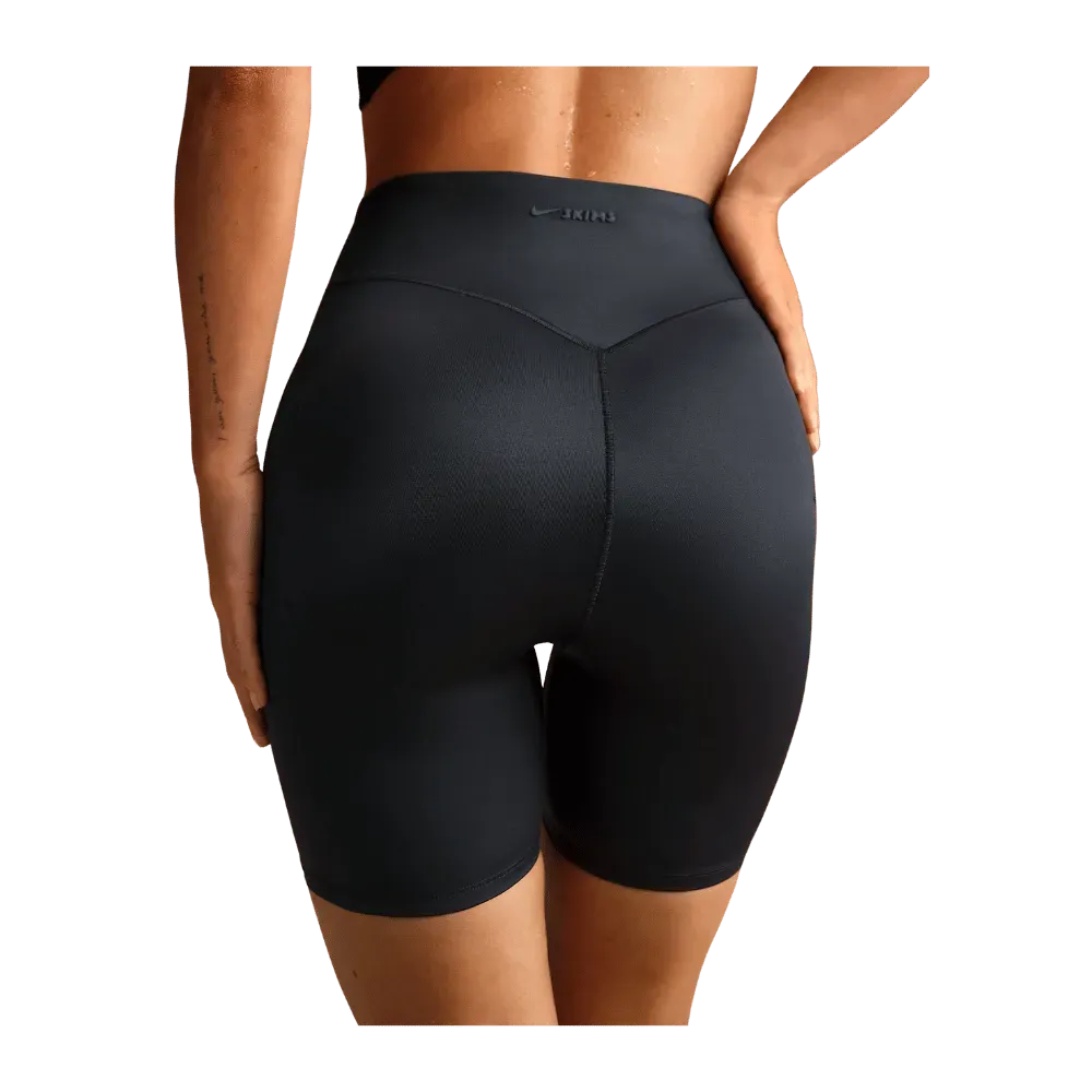 Nike X Skims Shine Women's High-Waisted 5" Biker Shorts Obsidian