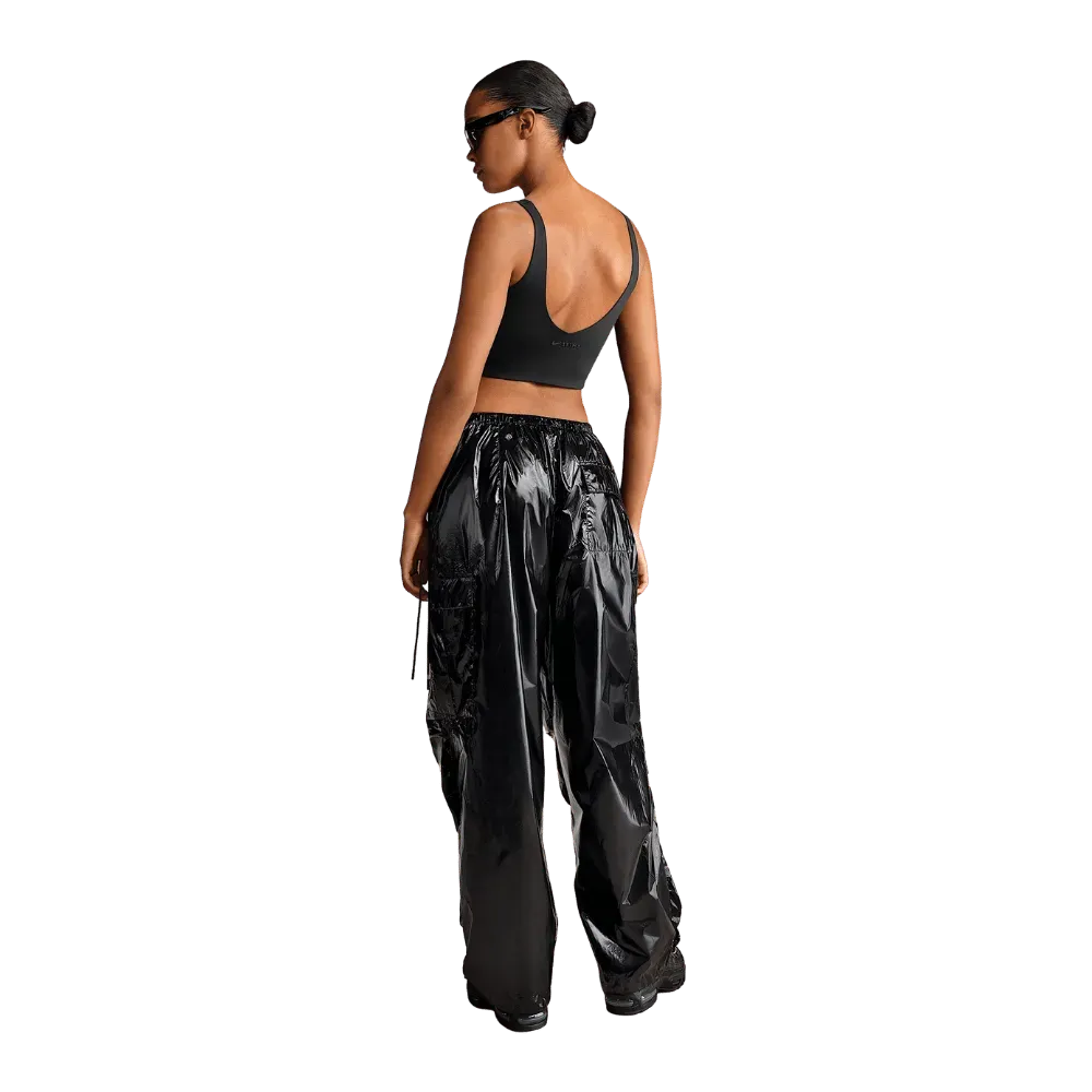 Nike X Skims Matte Women's V-Neck Long-Line Bra OBSIDIAN