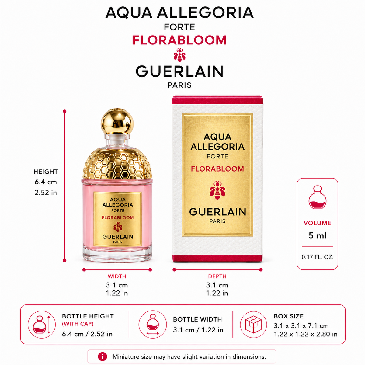 Guerlain Aqua Allegoria Florabloom Forte Eau de Parfum – Mini (7.5ml / 0.25 fl oz)