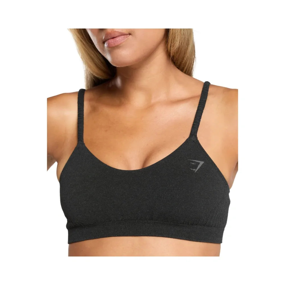 Gymshark Luxe Seamless Bralette - Light Support Coal Marl