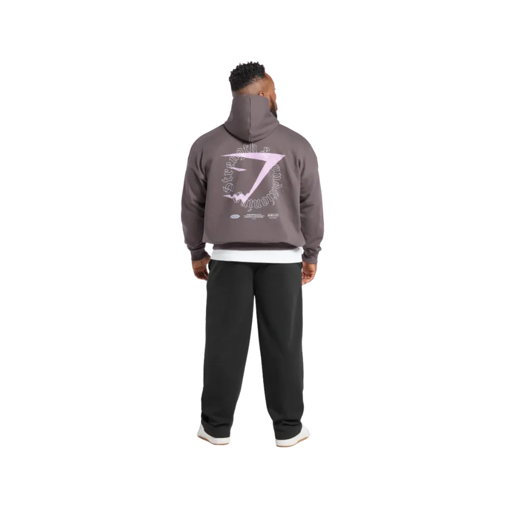Gymshark Strength + Conditioning Hoodie Oversized Fit Brushed Purple