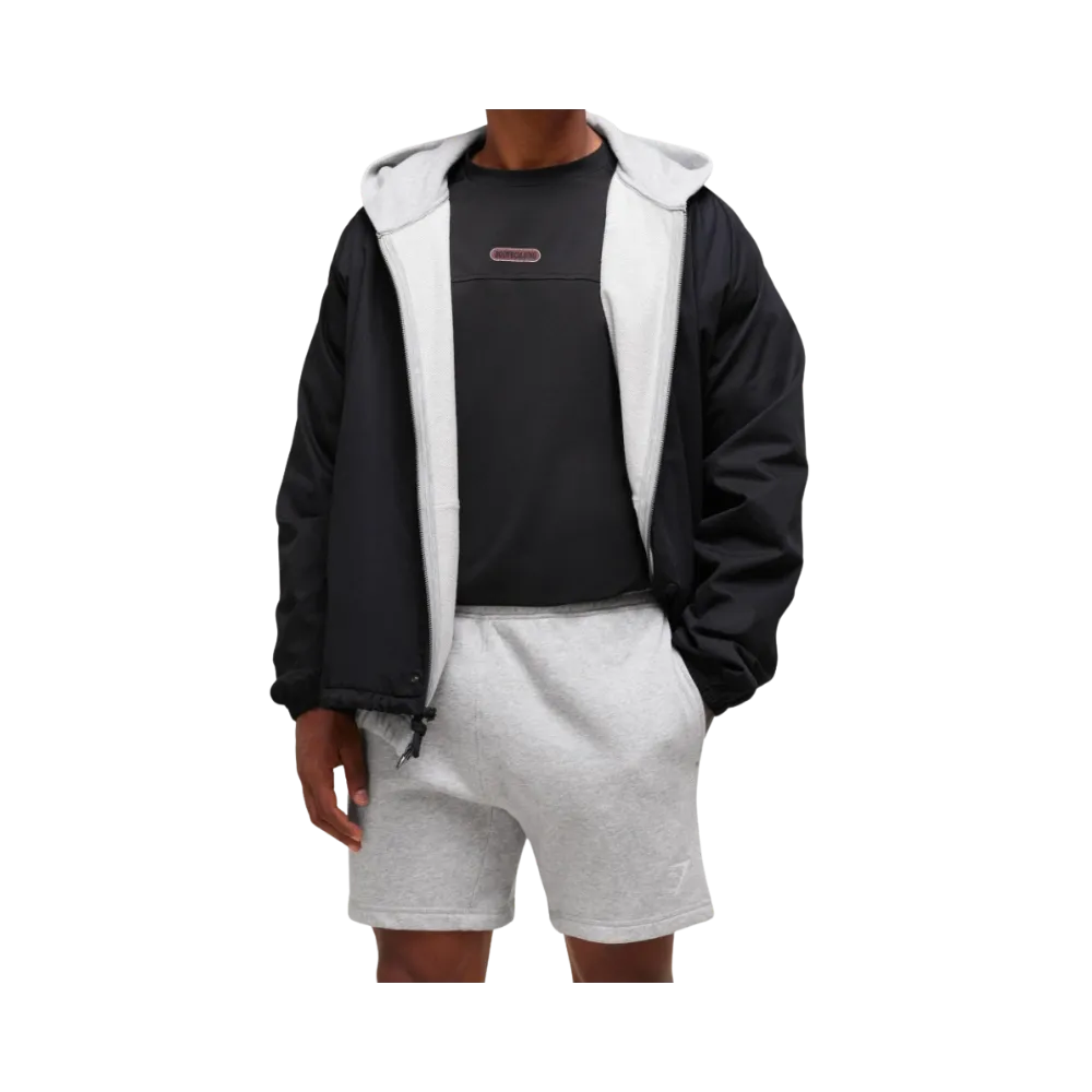 Gymshark Crest 7" Shorts Slim Fit Light Grey Marl