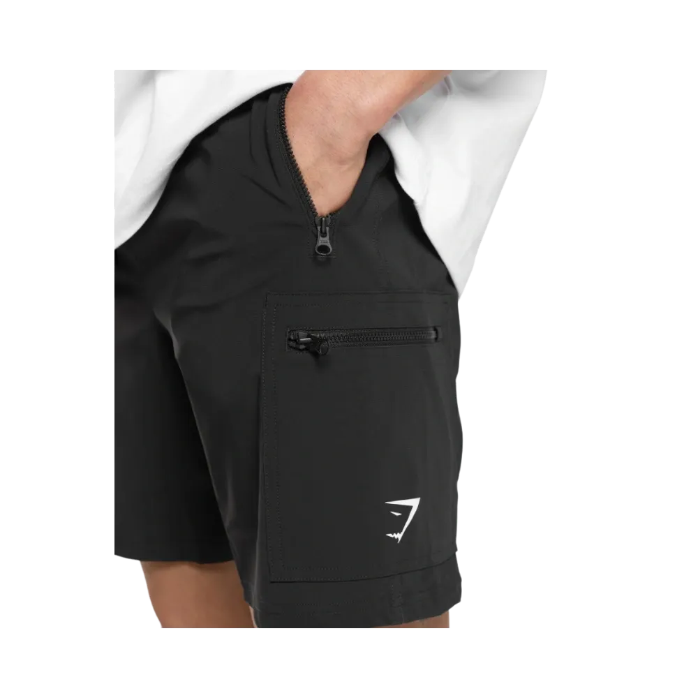 Gymshark Rest Day 6" Cargo Shorts Slim Fit Black