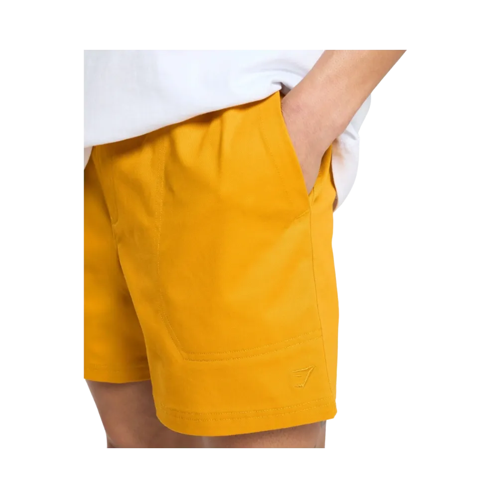 Gymshark Rest Day Woven Shorts Regular Fit Burnt Yellow