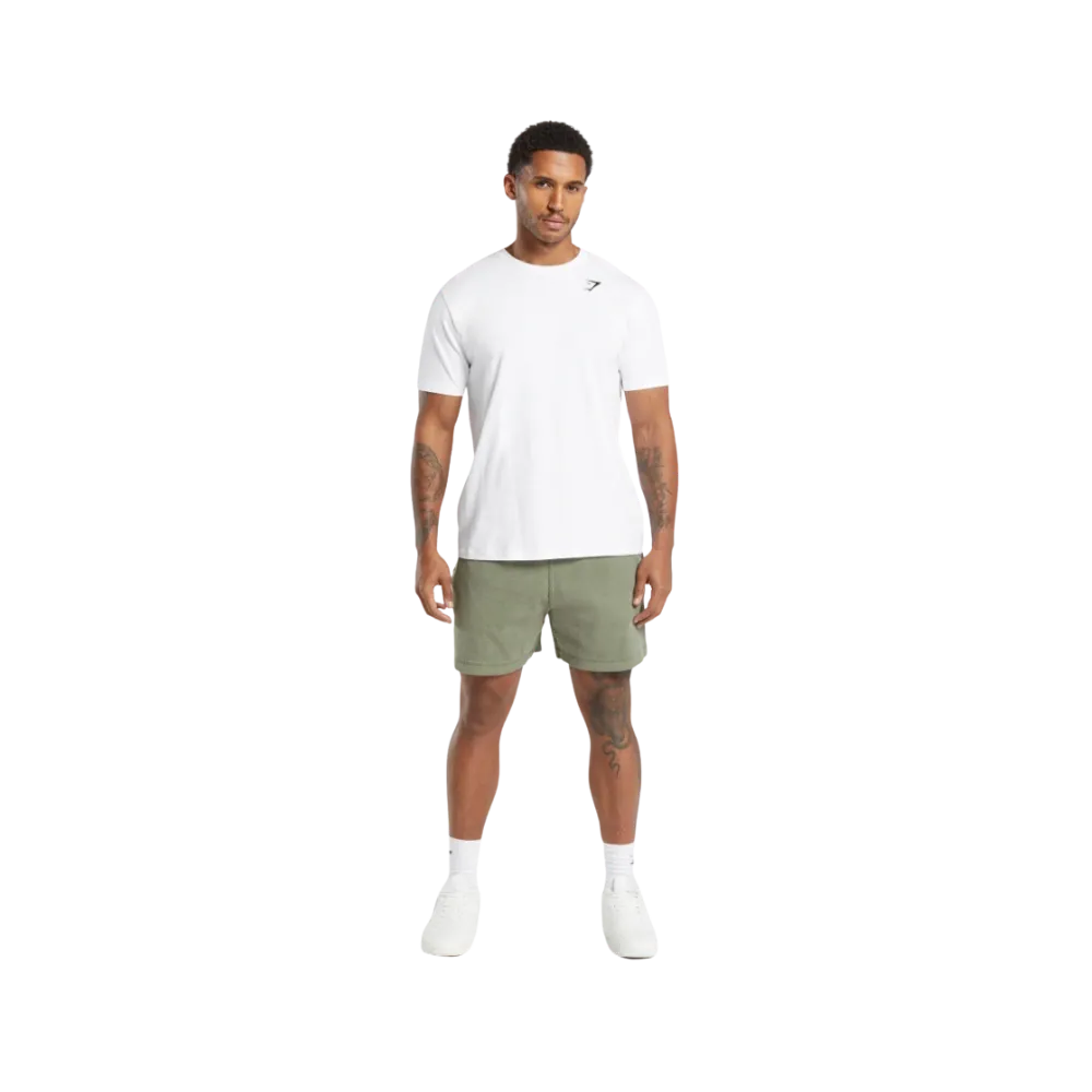 Gymshark Heavyweight Ribbed Shorts Oversized Fit Unit Green